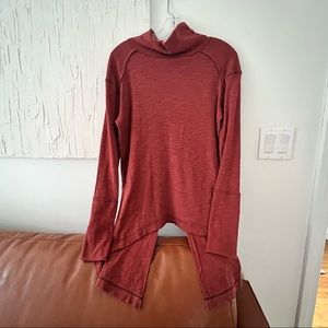 Red free people turtleneck